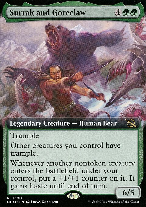 Surrak and Goreclaw (Extended Art) [March of the Machine]