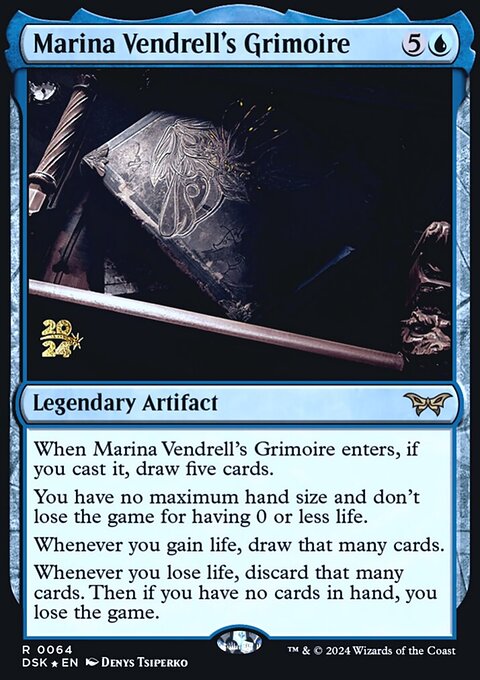 Marina Vendrell's Grimoire [Duskmourn: House of Horror Prerelease Promos]