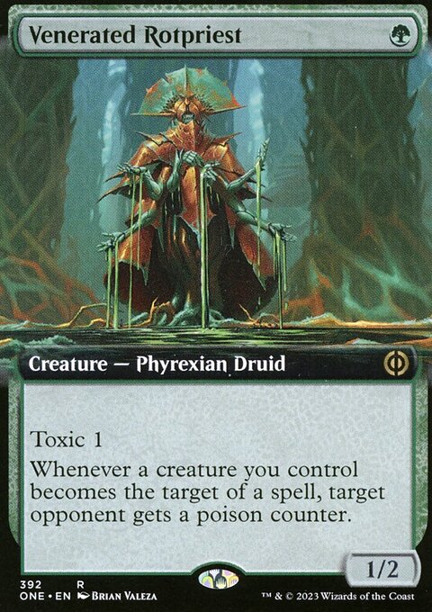 Venerated Rotpriest (Extended Art) [Phyrexia: All Will Be One]