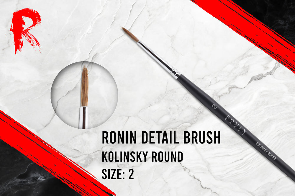 Ronin Games Brushes - Kolinsky Sable Brush - Size 2