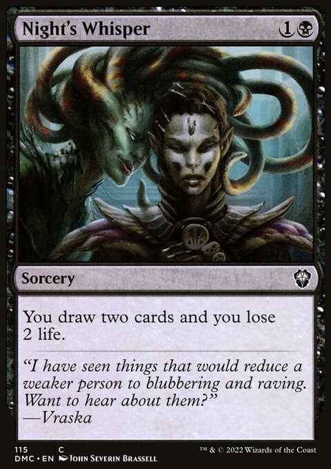 Night's Whisper [Dominaria United Commander]