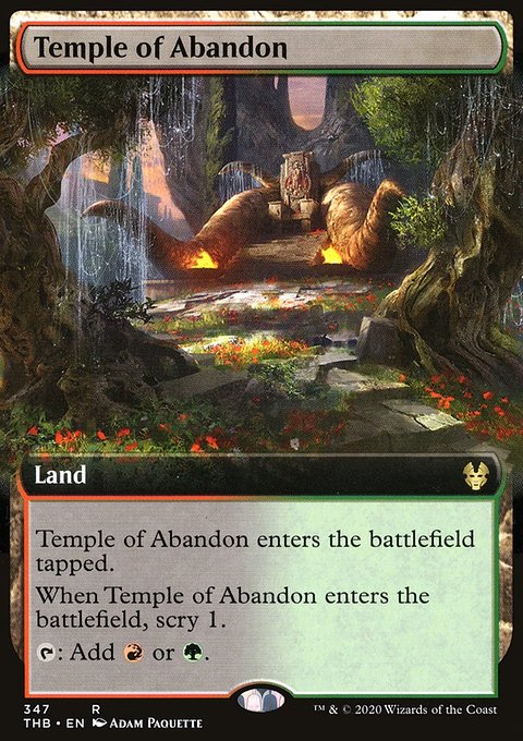 Temple of Abandon (Extended Art) [Theros Beyond Death]
