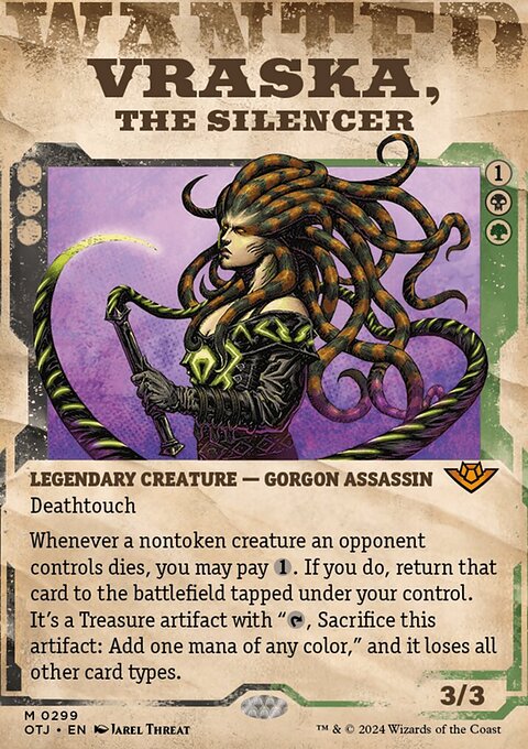 Vraska, the Silencer (Showcase) [Outlaws of Thunder Junction]