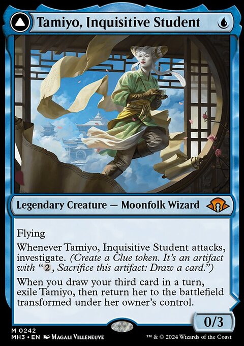 Tamiyo, Inquisitive Student // Tamiyo, Seasoned Scholar [Modern Horizons 3]