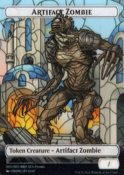 Artifact Zombie Token (SEA Exclusive) [The Brothers' War Tokens]