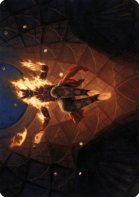 Yusri, Fortune's Flame Art Card (Gold-Stamped Signature) [Modern Horizons 2 Art Series]