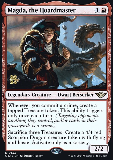 Magda, the Hoardmaster [Outlaws of Thunder Junction Prerelease Promos]