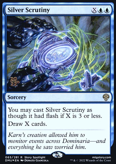 Silver Scrutiny [Dominaria United Prerelease Promos]