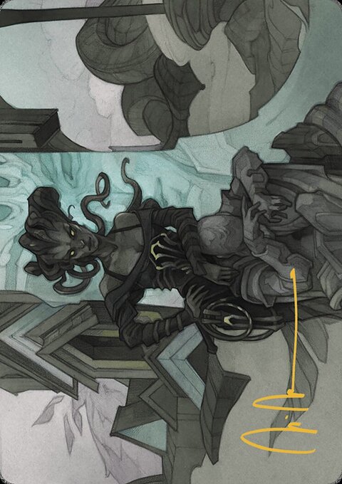 Vraska Joins Up Art Card [Outlaws of Thunder Junction Art Series]