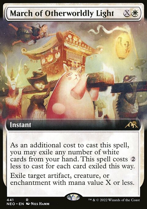 March of Otherworldly Light (Extended Art) [Kamigawa: Neon Dynasty]