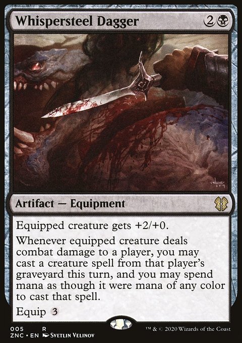 Whispersteel Dagger [Zendikar Rising Commander]
