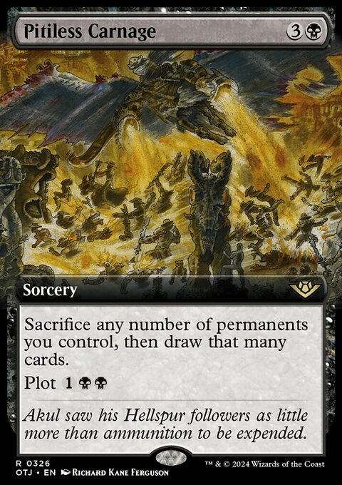 Pitiless Carnage (Extended Art) [Outlaws of Thunder Junction]