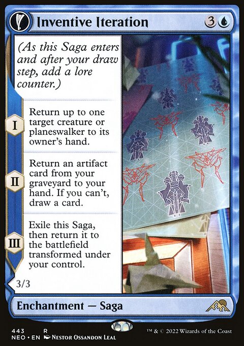 Inventive Iteration // Living Breakthrough (Extended Art) [Kamigawa: Neon Dynasty]