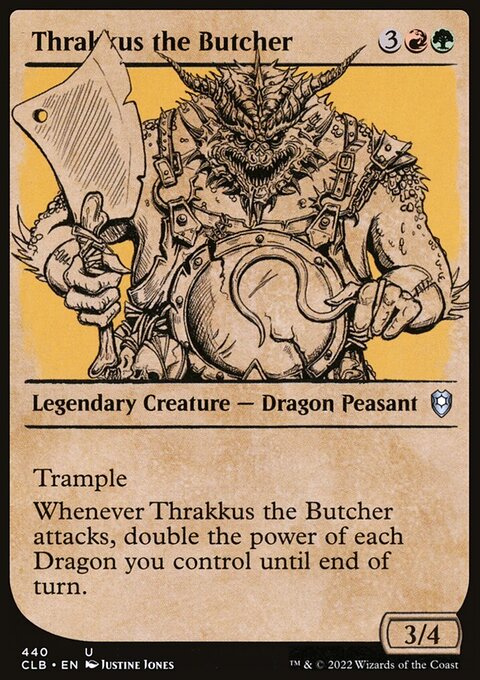 Thrakkus the Butcher (Showcase) [Commander Legends: Battle for Baldur's Gate]