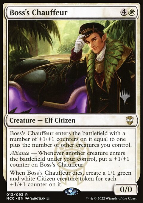 Boss's Chauffeur (Promo Pack) [Streets of New Capenna Commander Promos]