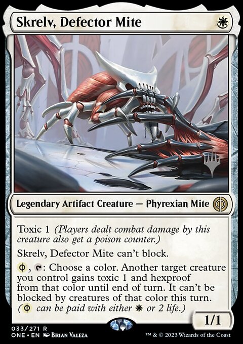 Skrelv, Defector Mite [Phyrexia: All Will Be One Prerelease Promos]