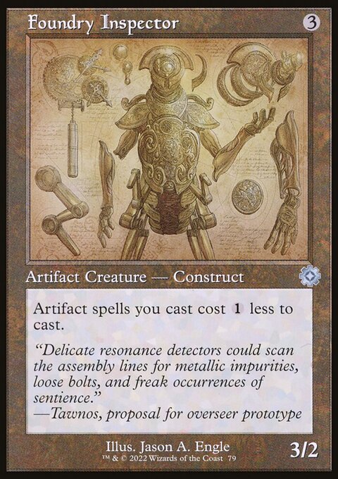 Foundry Inspector (Retro Schematic) [The Brothers' War Retro Artifacts]