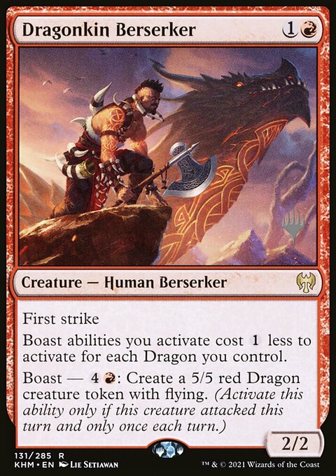 Dragonkin Berserker (Promo Pack) [Kaldheim Promos]
