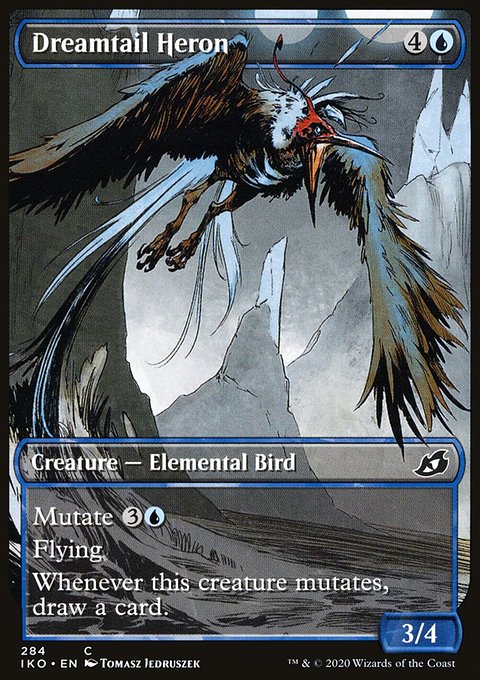 Dreamtail Heron (Showcase) [Ikoria: Lair of Behemoths]