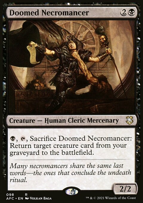 Doomed Necromancer [Dungeons & Dragons: Adventures in the Forgotten Realms Commander]