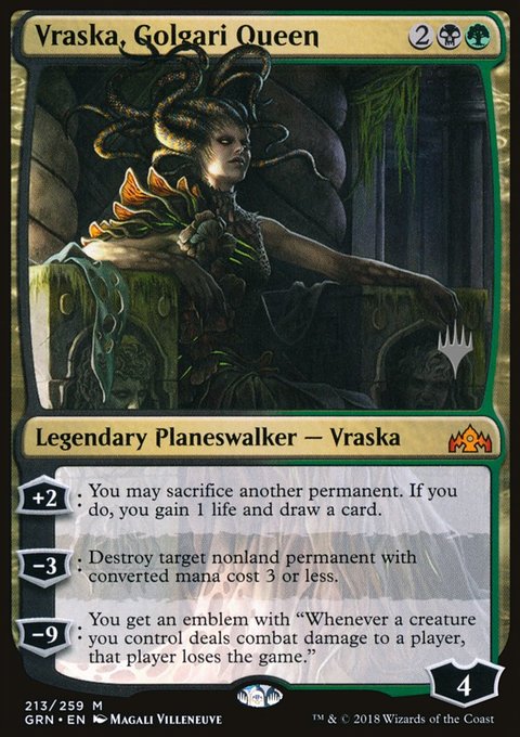 Vraska, Golgari Queen (Promo Pack) [Guilds of Ravnica Promos]
