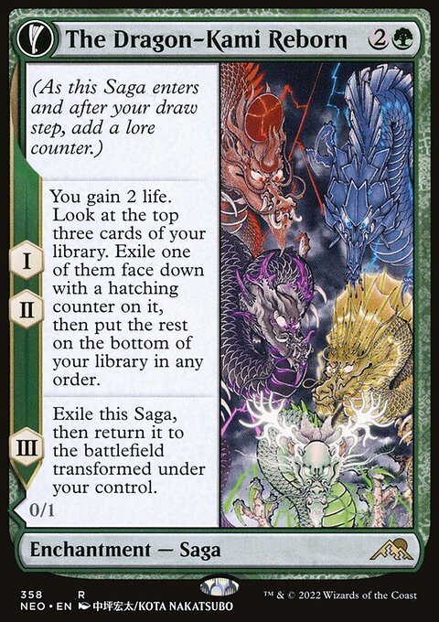 The Dragon-Kami Reborn // Dragon-Kami's Egg (Showcase Soft Glow) [Kamigawa: Neon Dynasty]