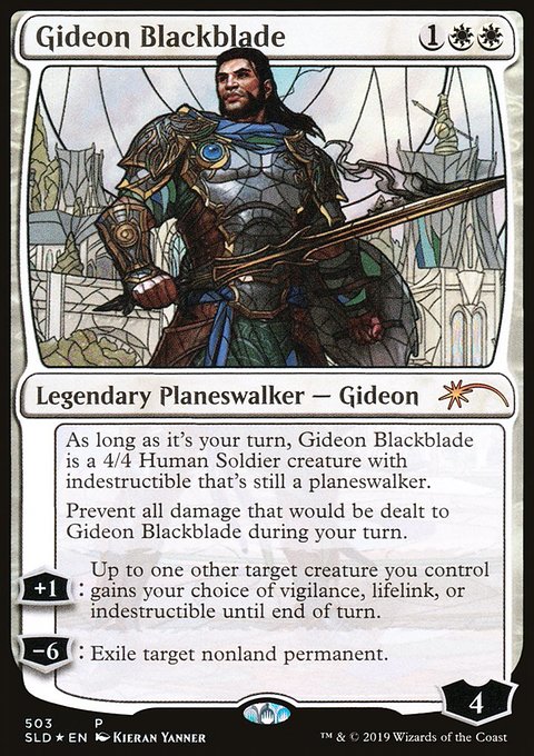 Gideon Blackblade (Stained Glass) [Secret Lair Drop Promos]