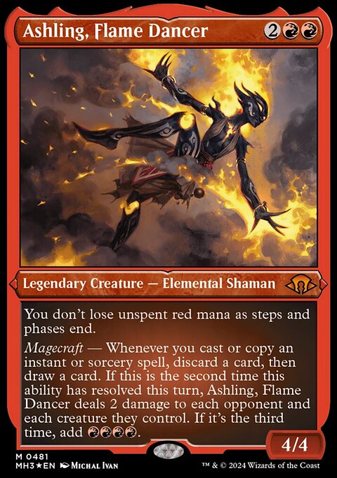 Ashling, Flame Dancer (Foil Etched) [Modern Horizons 3]