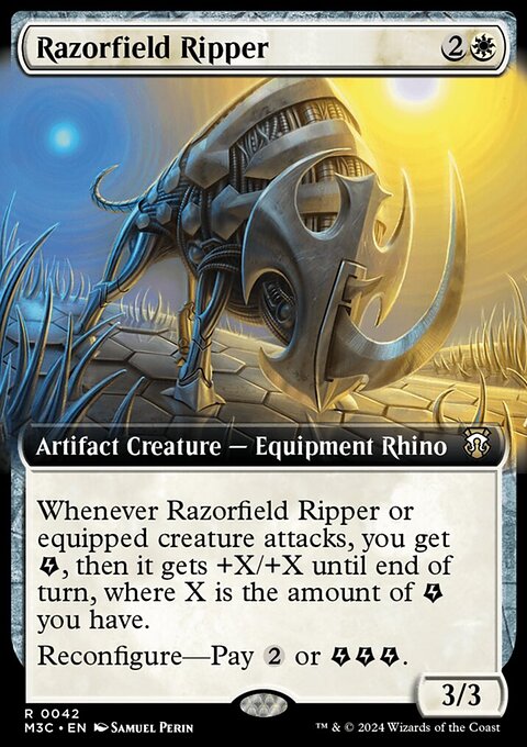 Razorfield Ripper (Extended Art) (Ripple Foil) [Modern Horizons 3 Commander]