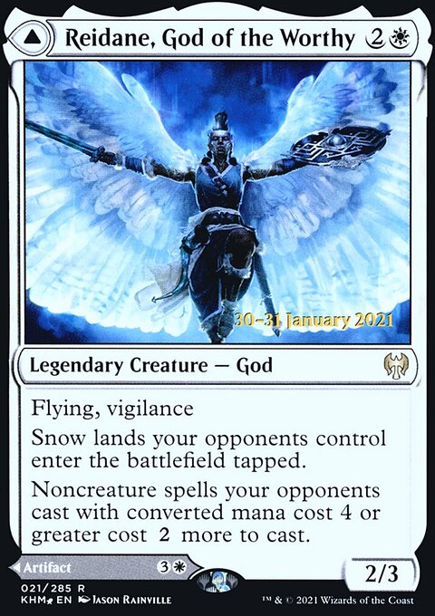 Reidane, God of the Worthy // Valkmira, Protector's Shield [Kaldheim Prerelease Promos]