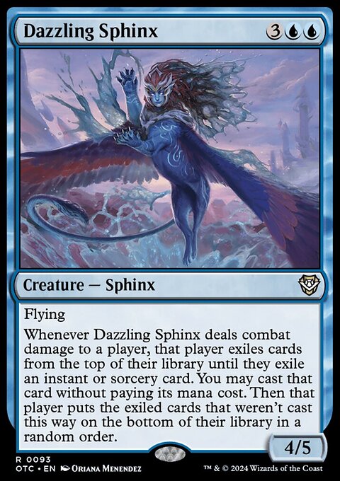 Dazzling Sphinx [Outlaws of Thunder Junction Commander]