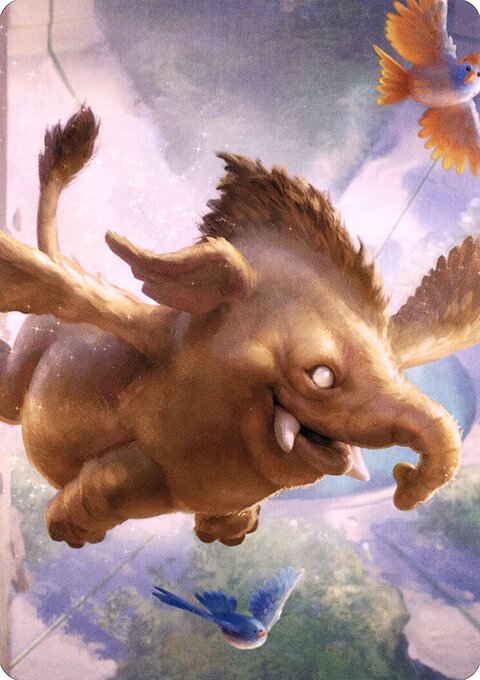 Lulu, Loyal Hollyphant Art Card (18) [Commander Legends: Battle for Baldur's Gate Art Series]