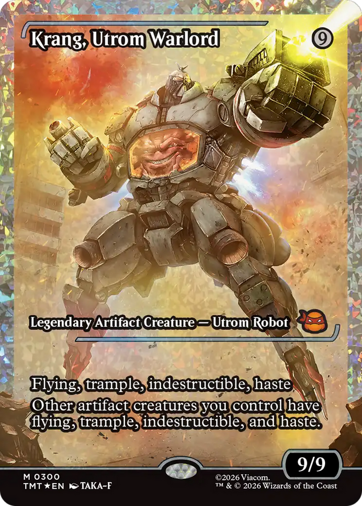 Krang, Utrom Warlord (Showcase) (Fracture Foil) [Teenage Mutant Ninja Turtles]
