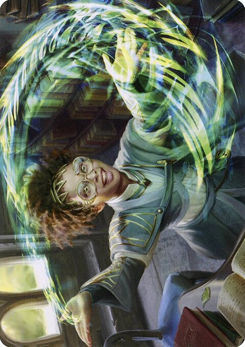 Eureka Moment Art Card (Gold-Stamped Signature) [Strixhaven: School of Mages Art Series]