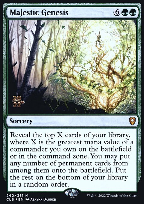 Majestic Genesis [Commander Legends: Battle for Baldur's Gate Prerelease Promos]