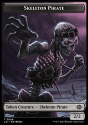 Fungus Dinosaur // Skeleton Pirate Double-Sided Token [The Lost Caverns of Ixalan Tokens]