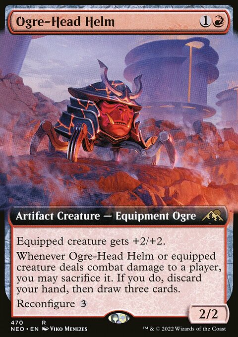 Ogre-Head Helm (Extended Art) [Kamigawa: Neon Dynasty]