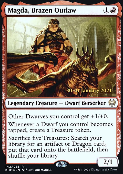 Magda, Brazen Outlaw [Kaldheim Prerelease Promos]