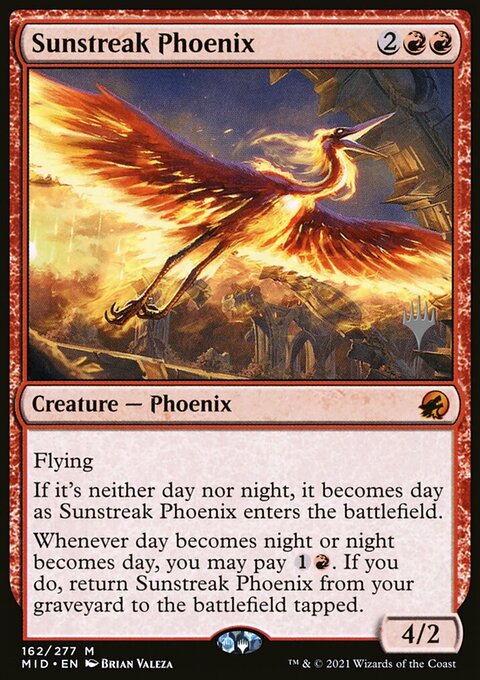 Sunstreak Phoenix (Promo Pack) [Innistrad: Midnight Hunt Promos]