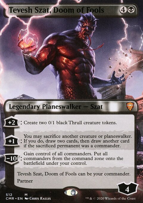 Tevesh Szat, Doom of Fools (Borderless) [Commander Legends]