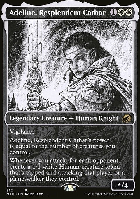 Adeline, Resplendent Cathar (Showcase Eternal Night) [Innistrad: Midnight Hunt]