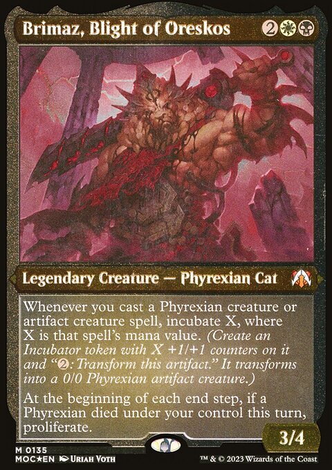 Brimaz, Blight of Oreskos (Display Commander) [March of the Machine Commander]