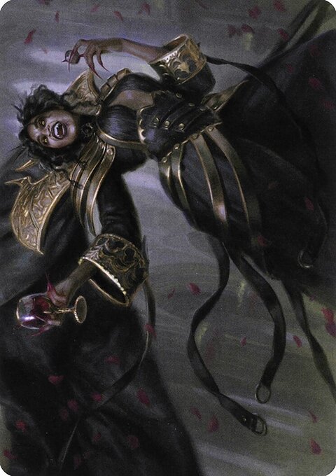 Bloodcrazed Socialite Art Card (Gold-Stamped Signature) [Innistrad: Crimson Vow Art Series]