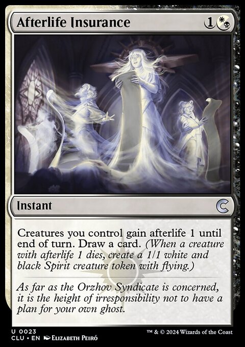 Afterlife Insurance [Ravnica: Clue Edition]