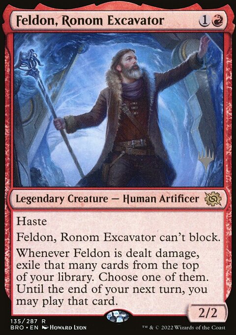 Feldon, Ronom Excavator [The Brothers' War Prerelease Promos]