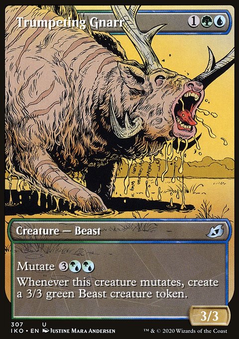 Trumpeting Gnarr (Showcase) [Ikoria: Lair of Behemoths]