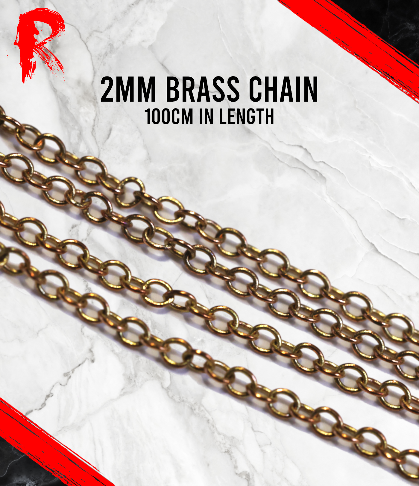 Brass Hobby Chain - 2mm