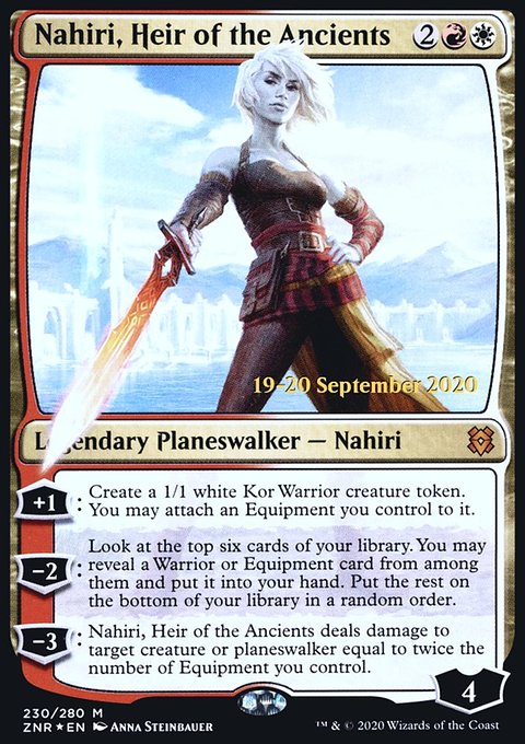 Nahiri, Heir of the Ancients [Zendikar Rising Prerelease Promos]