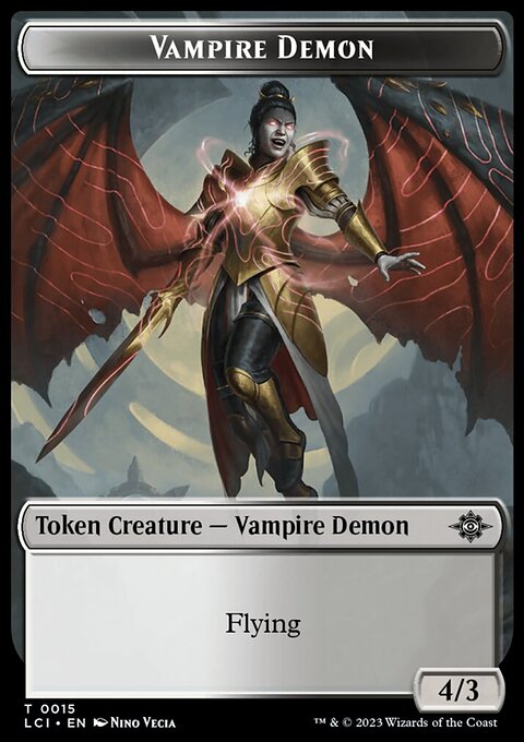 Vampire Demon Token [The Lost Caverns of Ixalan Tokens]