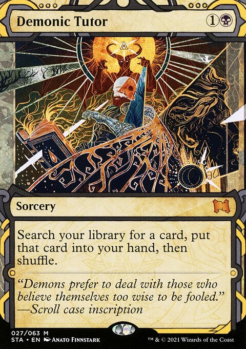 Demonic Tutor (Foil Etched) [Strixhaven: School of Mages Mystical Archive]